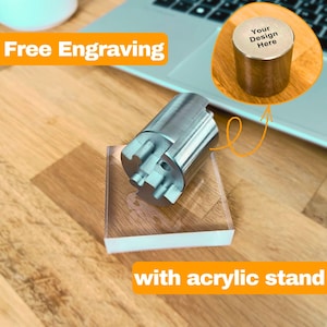 Steel Cylinder Fidget - Unique Engineering Gift for Him