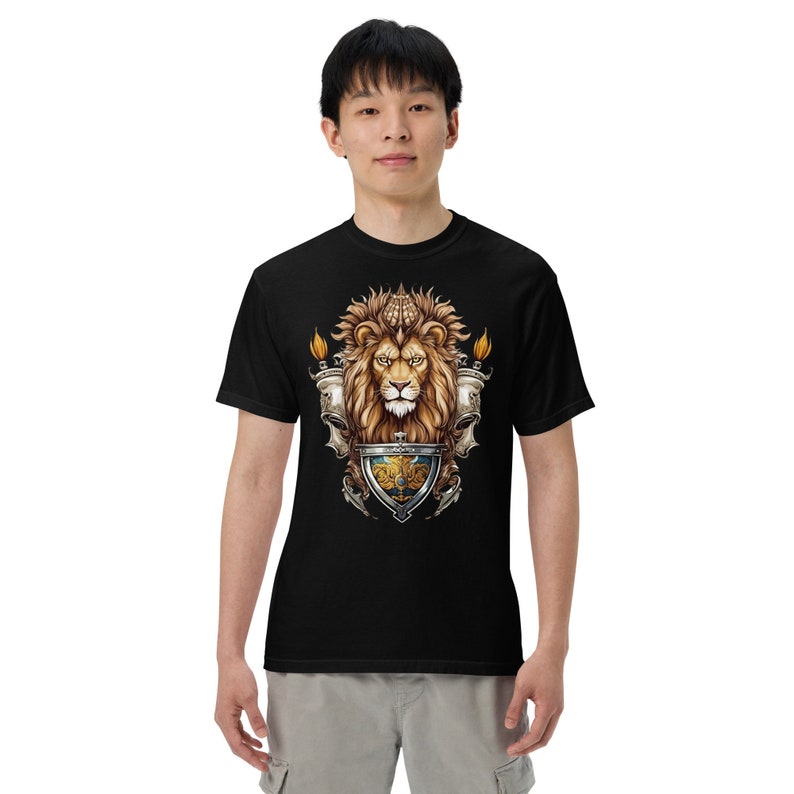 Unisex garment-dyed heavyweight t-shirt lion vip