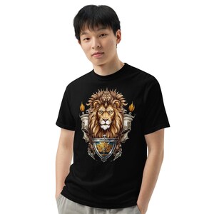 Unisex garment-dyed heavyweight t-shirt lion vip