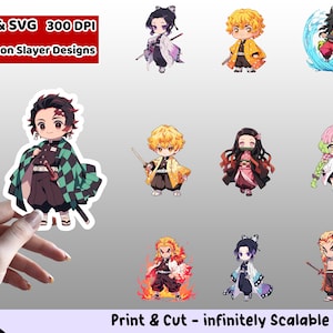 Paquete PNG de pegatinas de anime, conjunto de pegatinas de anime, PNG de anime, SVG de anime, diseño de pegatinas, paquete de imágenes prediseñadas de anime, archivos cricut