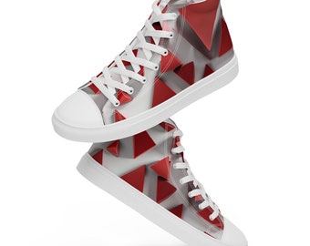 The Red Triangles Women’s Canvas High Tops.