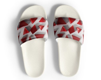 The Red Triangles Unisex Slides.