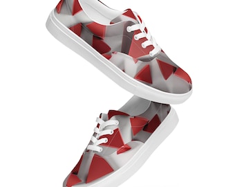 The Red Triangles Women’s Lace-up Canvas Deck Shoe.