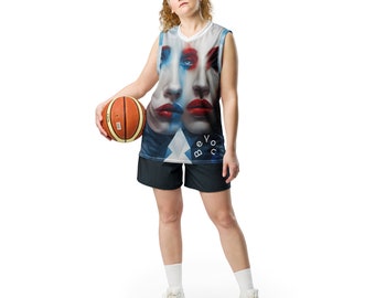 The Hypnotic Faces Basketball Jersey.
