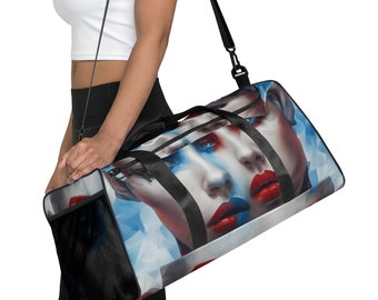 The Hypnotic faces Duffle Bag.