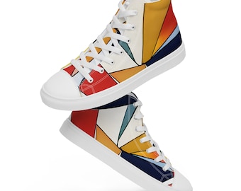 The Art Deco 4 Men’s Canvas High Tops.