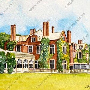 Instant Download Natirar Ninety Acres Watercolor Venue