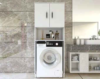 Meuble multi-usages pour salle de bain et lave-linge