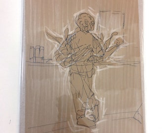 ワールドフリッパーオリジナルキャンバスアート World Flipper: Original Ink Drawing | Stella, Nimbus, Arc