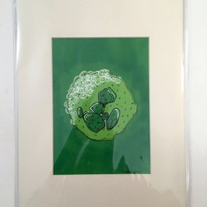 Neutrophil (7x5 inch original drawing in A4 mount)