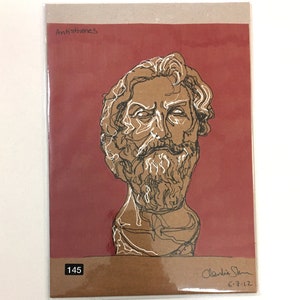 antisthenes  (7x6 inch original drawing)