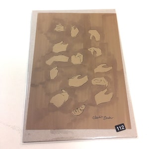 Handen (7 x 5 inch originele tekening)