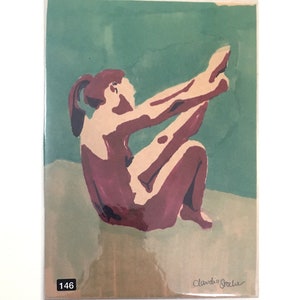 Yoga pose (6x8 inch original drawing)