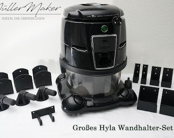 Kit gigante de soportes de pared para los accesorios de tu aspiradora Hyla | Mantén el orden gracias a los soportes de pared