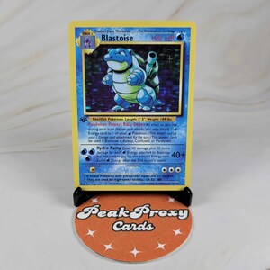 Blastoise 1st Edition Base Set 2/102 · PROXY · Base Set · Background of the artwork Foil Rainbow Holo · English · Highest Quality