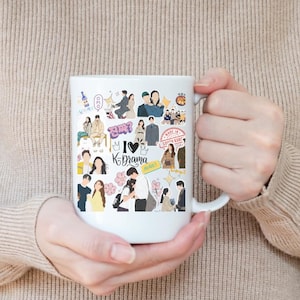 Kdrama Ceramic Mug 11 oz,Korean Drama Aesthetic Fanatic Mug, Kdrama Addict Mug, K-drama Fan Gift, Kpop Lover Mug, Kdrama Cup, Kdrama Lover