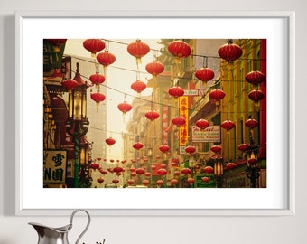 San Francisco Photography, Chinatown Lanterns Print, California Wall Art, Travel Photography, San Francisco Vacation Memories, Lanterns