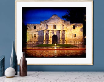 Texas Alamo Photography for Home or Office, Alamo Wall Art, Iconic Texas Decor, Gift Ideas for Texans, San Antonio Decor, Alamo Print