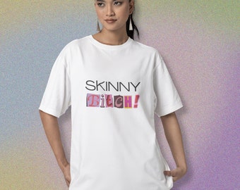Camiseta de algodón, camiseta estética, camiseta Gen Z, camiseta Teen Meme, unisex, camiseta gráfica, camiseta swea, perra flaca