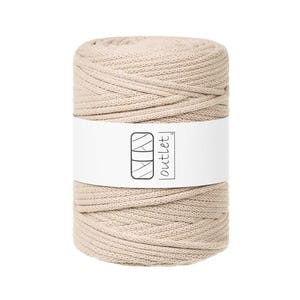 Cordino di cotone di grano 5 mm 100 m, filo di cotone filato di cotone OUTLET