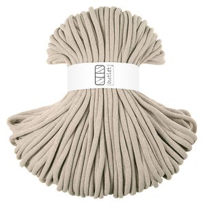 ベージュ編みコットンコード 9 mm 100 m、コットンコードコットンヤーンアウトレット