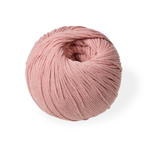 Blush Braided Cotton Yarn 100g 200m, Recycled Cotton Yarn