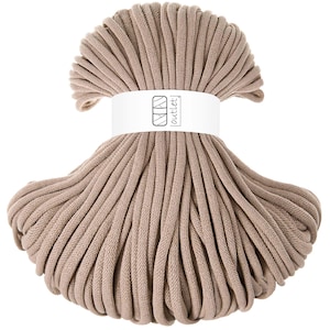 Cordoncino di cotone intrecciato color cammello 9 mm 100 m, Cordoncino di cotone OUTLET