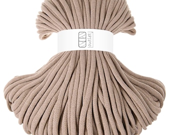 Camel Geflochtene Baumwollkordel 9mm 100m, Baumwollschnur Baumwollgarn OUTLET