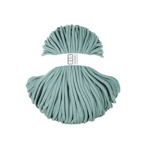 Enteneiblau Geflochtene Baumwollkordel 9mm 100m, Baumwollschnur Baumwollgarn OUTLET