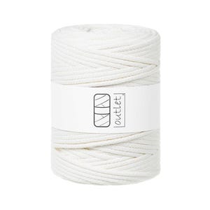 Natürliches Weiß Geflochtene Baumwollkordel 5mm 100m, Baumwollschnur Baumwollgarn OUTLET