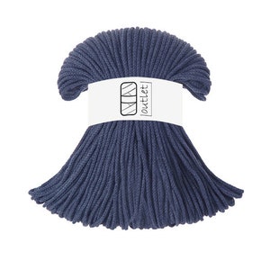 Jeans Geflochtene Baumwollkordel 3mm 100m, Baumwollschnur Baumwollgarn OUTLET