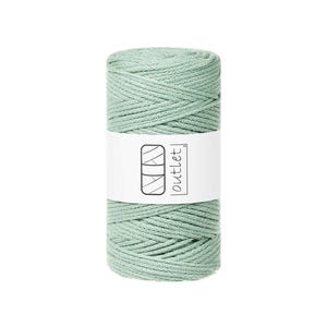 Cordon tressé en coton Aloevera 3 mm 100 m, fil de coton, Outlet