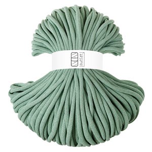 Cordón de algodón trenzado de aloe vera de 9 mm y 100 m, hilo de algodón, OUTLET