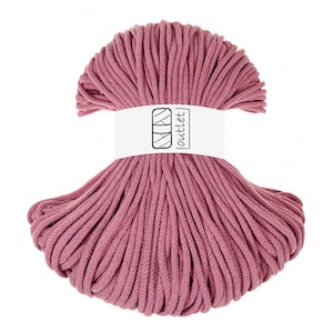 Cordoncino di cotone intrecciato a fiori 5 mm 100 m, cordoncino di cotone filato di cotone OUTLET