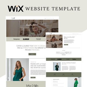 Wix Website Template, Social Media Manager Website, Wix Website Design, Minimal Website, Modern Wix Website, Coaching Website Template