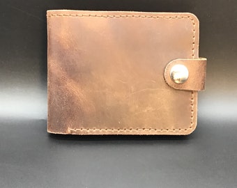 Bifold leather wallet