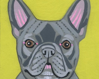 Frenchie French Bulldog Dog Mini Art Print