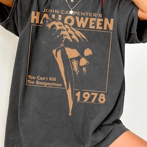 Halloween 1978 Michael Myers Shirt, Horrorfilm Comfort Colors Shirt, John Carpenter Shirt, Horror Slasher Film Franchise Shirt