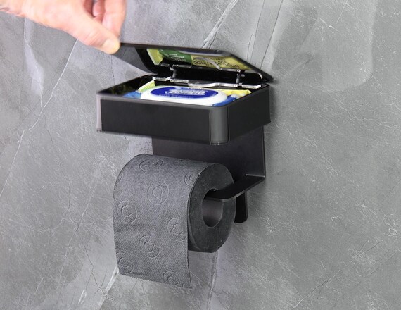 Toilettenpapierhalter Mit Feuchttuch-Aufbewahrung – Gebürstetes Nickel, SUS304 Edelstahl