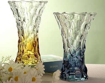 Creative crystal glass vase|Home furnishings|Home decoration|Flower arrangement|Housewarming|Birthday gift