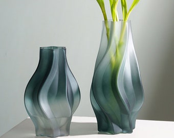 Simple home furnishings | Creative vases | Frosted glass vases | Personalized irregular hydroponic vases | Home decoration