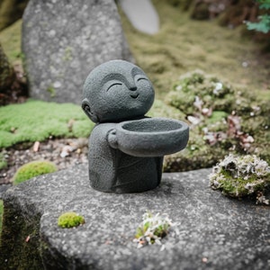 Sandstone Monk Statue - Zen Monk Decor - Serene Decor for Mindful Living