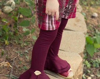 Downloadable Sewing Pattern, PDF Sewing Pattern the PETUNIA PETAL Pants Legging Girl's Sizes 2-12