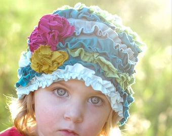 Downloadable Sewing Pattern, PDF Sewing Pattern the AZALEA CLOCHE Hat Girl's Sizes Newborn to Adult