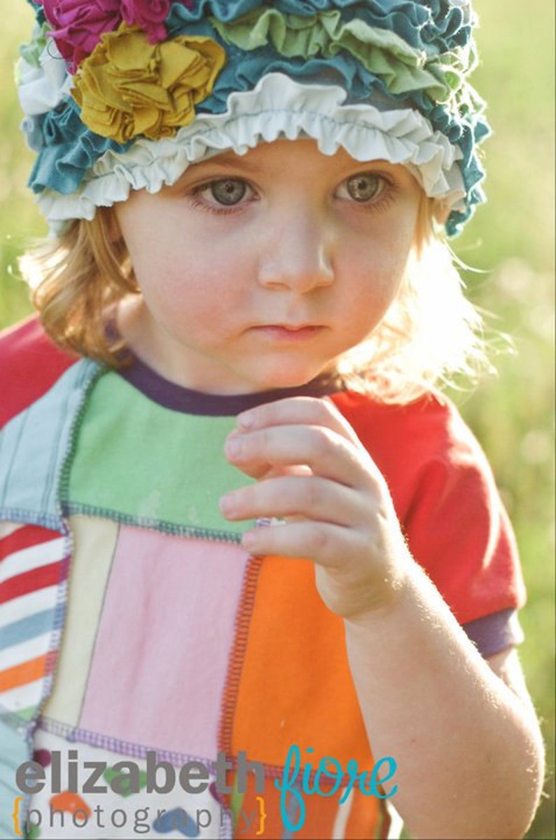 Downloadable Sewing Pattern, PDF Sewing Pattern the AZALEA CLOCHE Hat Girl's Sizes Newborn to Adult image 2