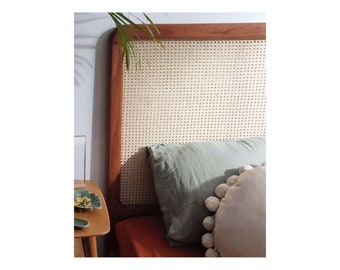 Vintage Design Rattan Hanged Headboard