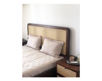 Vintage Design Rattan Hanged Headboard