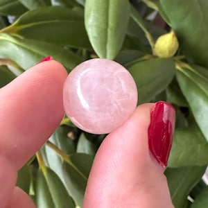 Rose Quartz Sphere: 16mm Pink Gemstone Marble (No Hole)