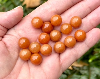 Orange Aventurine Crystal Sphere (12mm): Sacral Chakra Stone, Undrilled