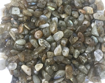 20g Labradorite BEAD chips, Healing Beads, 100+ pieces of Labradorite, Raw Labradorite Beads, Fairy Garden Supply, Zen Garden,